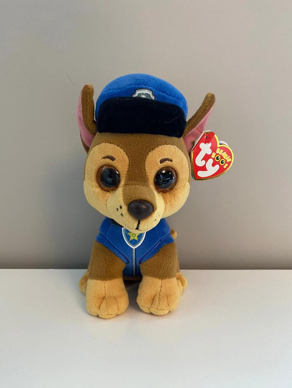 Ty Beanie Boo “Chase” the German Shepherd - Paw Patrol Dog Plush (6 inch)